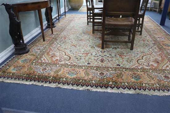 A Tabriz carpet 410cm x 295cm